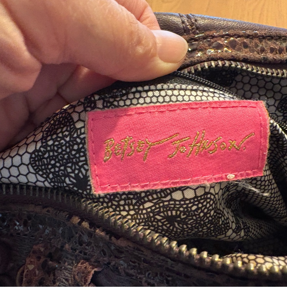 Betsey Johnson Purple Leather Handbag - Picture 7 of 9